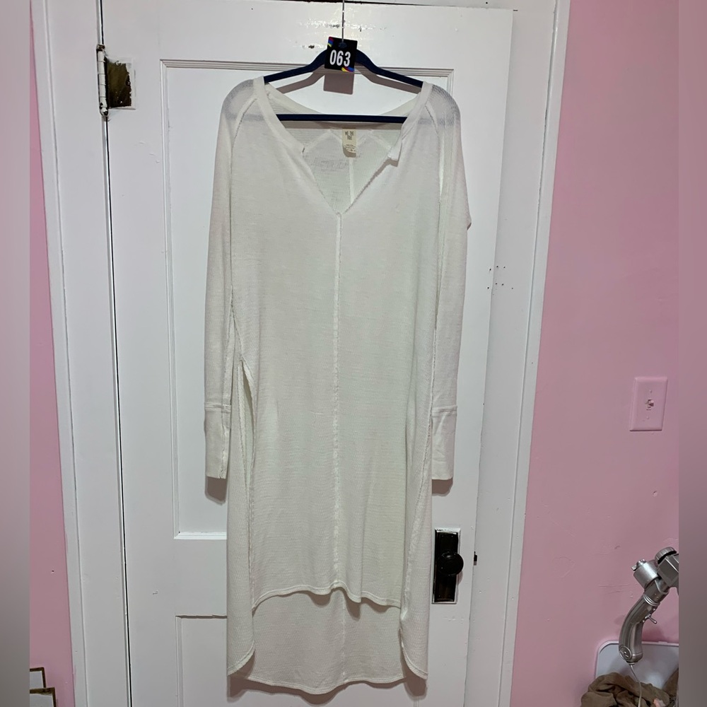 We the Free long creamish/white thermal shirt,